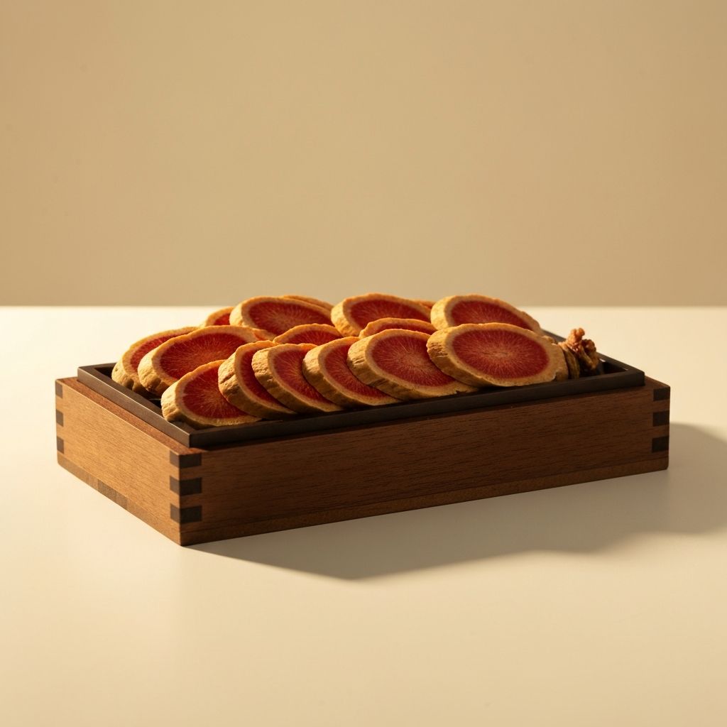 长白山人参切片